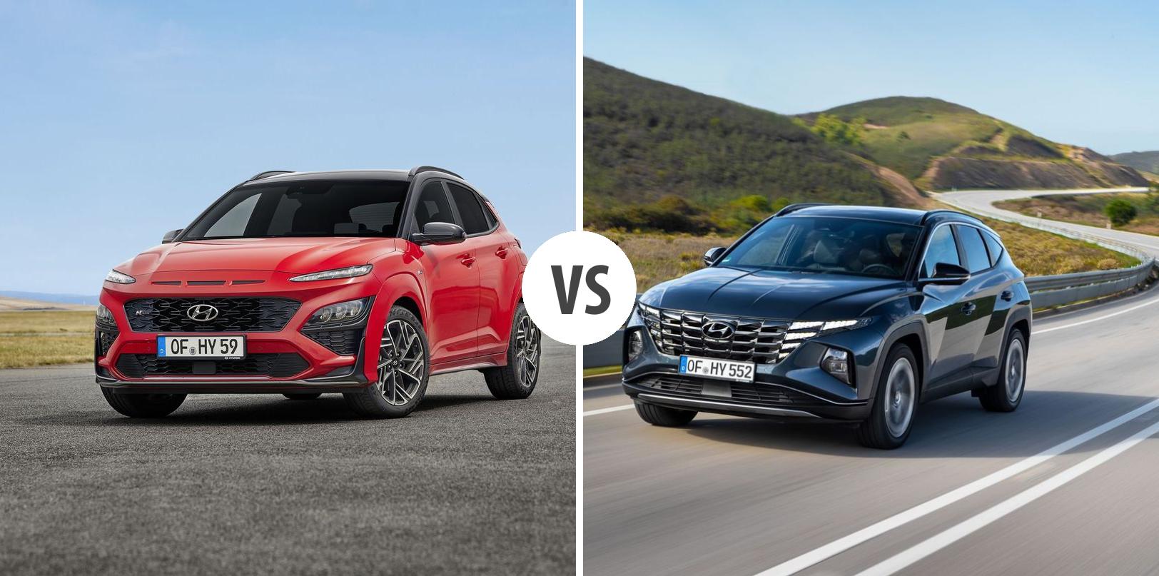 Hyundai Kona vs Hyundai Tucson - Diferencias y precios comparados