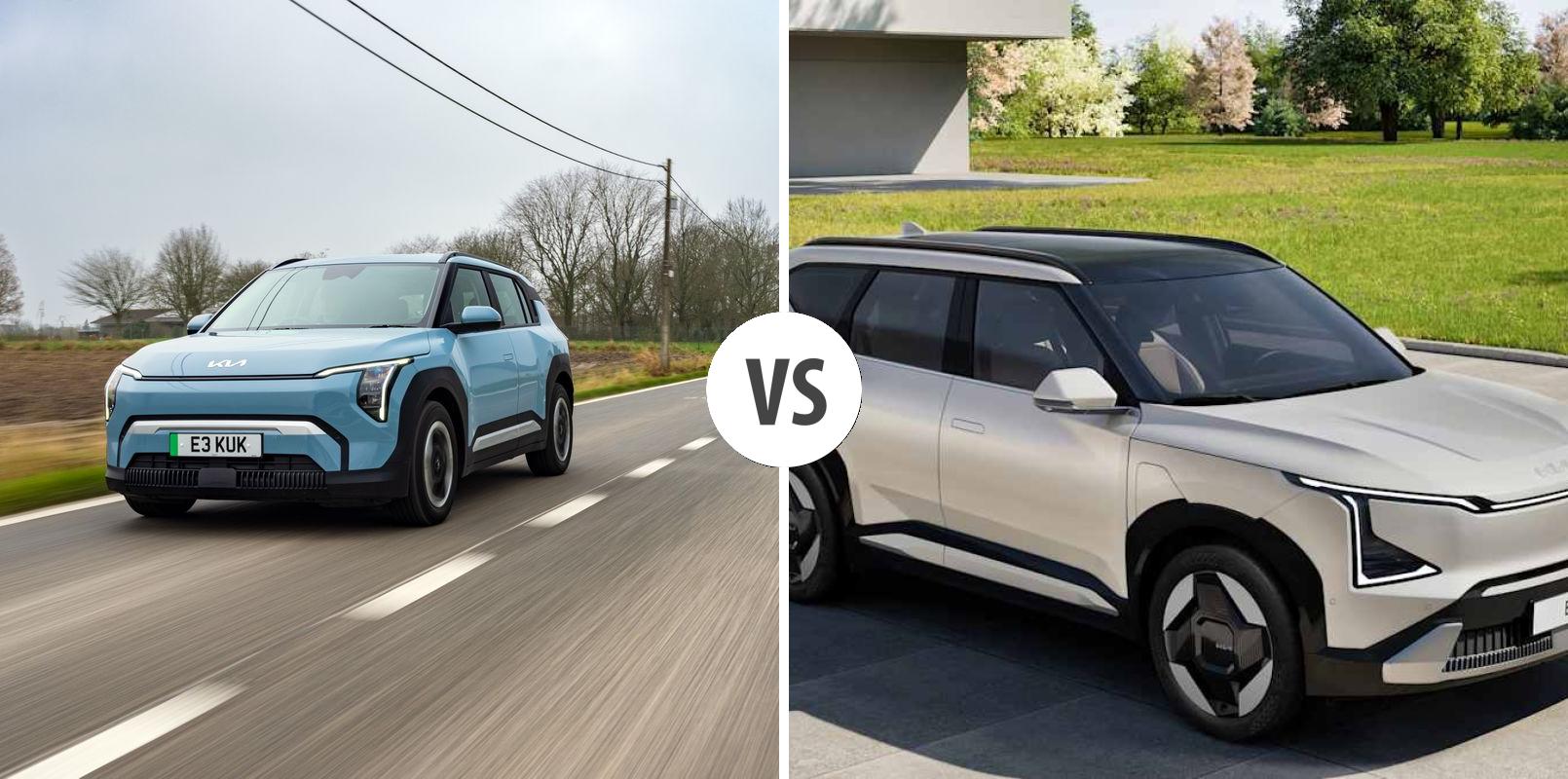Kia EV3 vs Kia EV5 comparativa - diferencias, precios y datos técnicos
